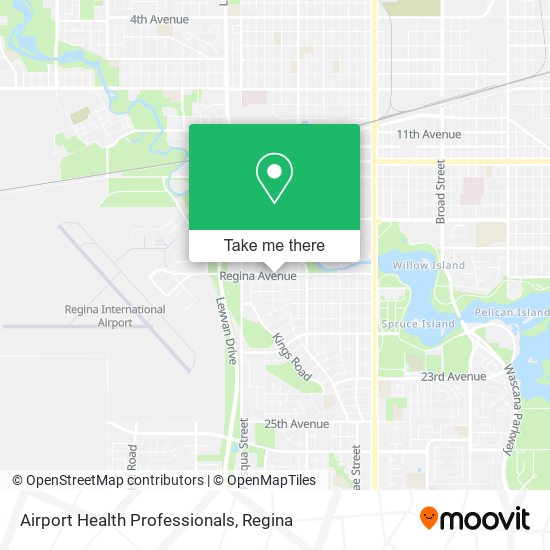 Airport Health Professionals map