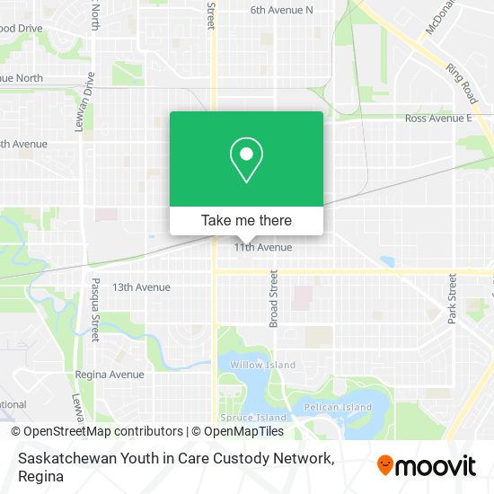 Saskatchewan Youth in Care Custody Network map