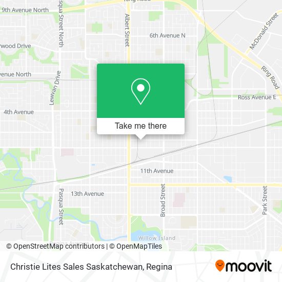 Christie Lites Sales Saskatchewan map