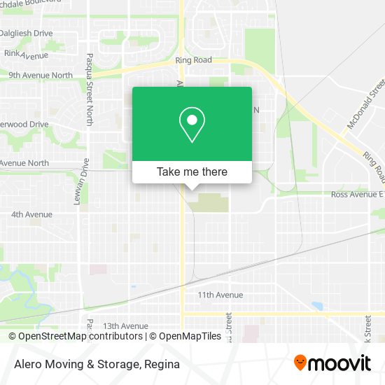 Alero Moving & Storage map