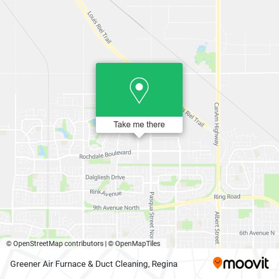 Greener Air Furnace & Duct Cleaning map
