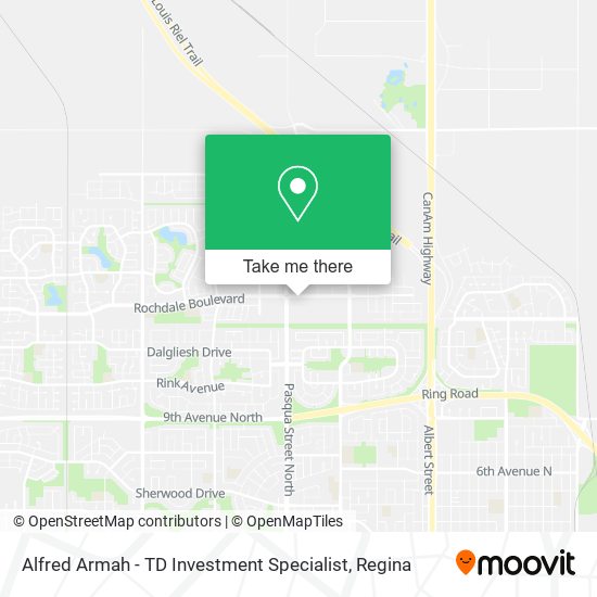 Alfred Armah - TD Investment Specialist map