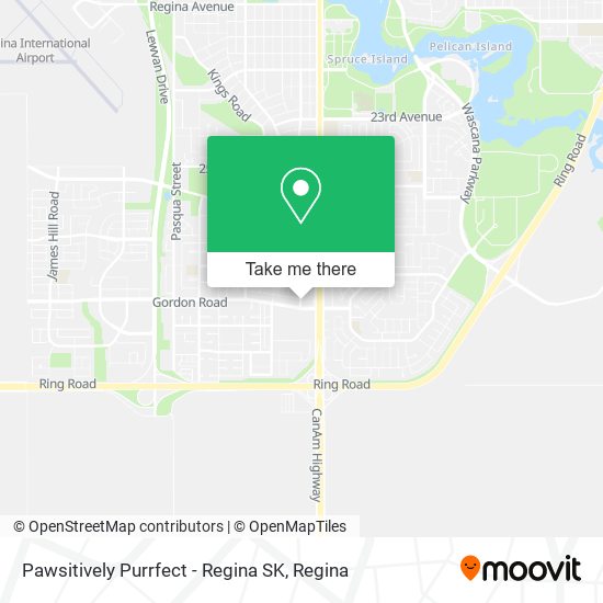 Pawsitively Purrfect - Regina SK map