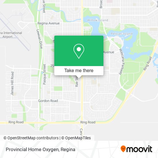 Provincial Home Oxygen map