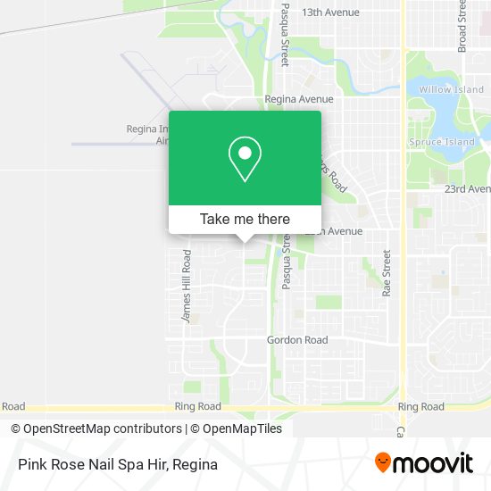 Pink Rose Nail Spa Hir map