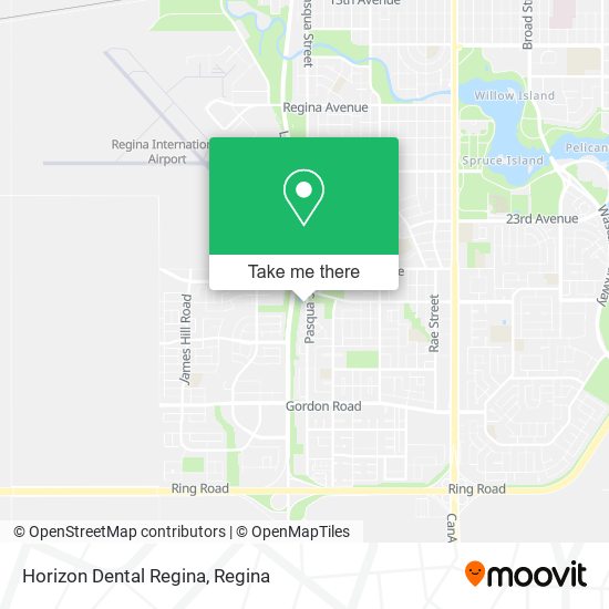 Horizon Dental Regina map