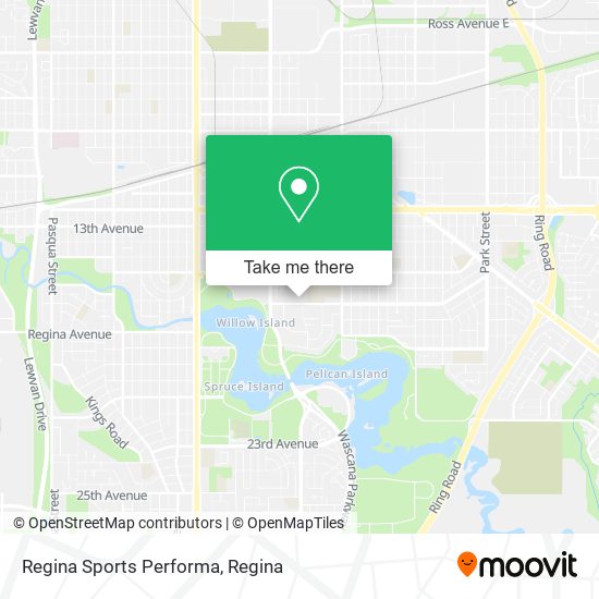 Regina Sports Performa map