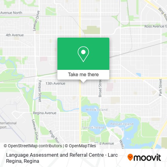 Language Assessment and Referral Centre - Larc Regina map