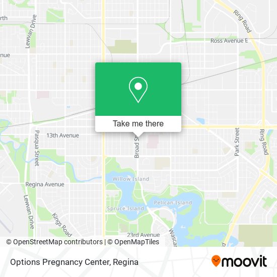 Options Pregnancy Center map