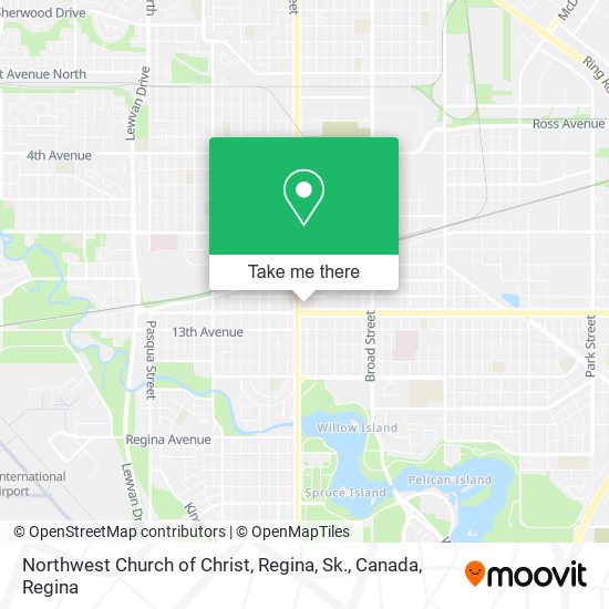 Northwest Church of Christ, Regina, Sk., Canada plan