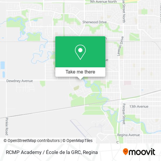 RCMP Academy / École de la GRC map