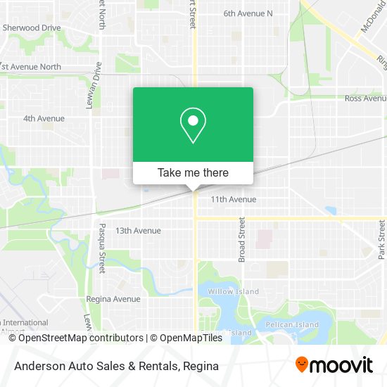 Anderson Auto Sales & Rentals map