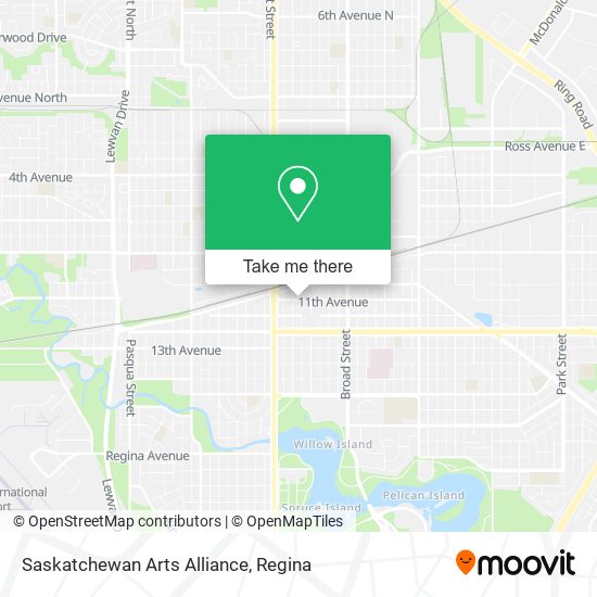 Saskatchewan Arts Alliance map