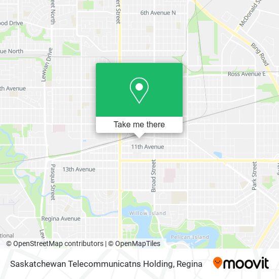 Saskatchewan Telecommunicatns Holding map