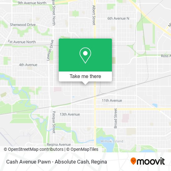 Cash Avenue Pawn - Absolute Cash map