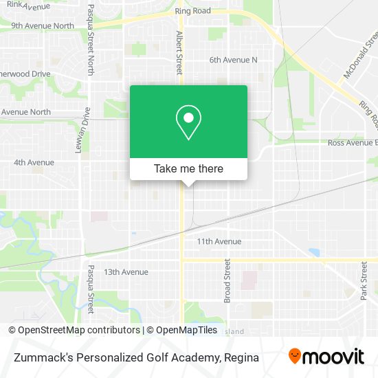 Zummack's Personalized Golf Academy map