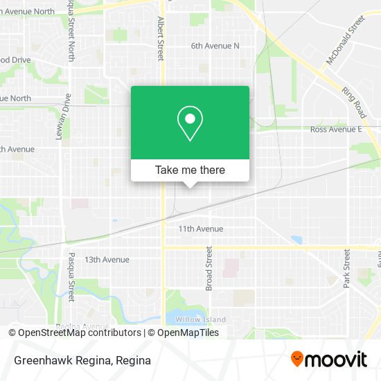 Greenhawk Regina map