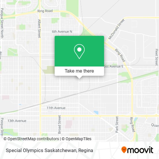 Special Olympics Saskatchewan map