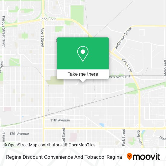 Regina Discount Convenience And Tobacco map