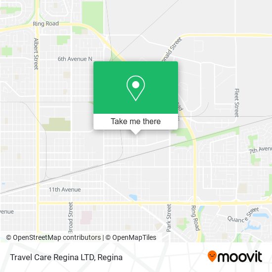 Travel Care Regina LTD map