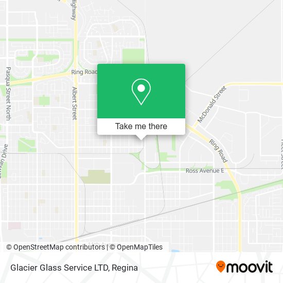 Glacier Glass Service LTD map