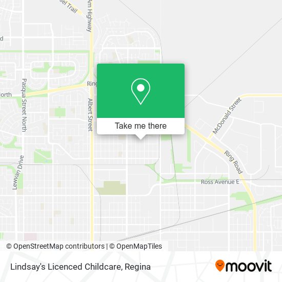 Lindsay's Licenced Childcare map