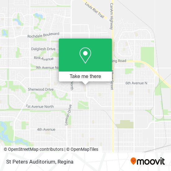 St Peters Auditorium map