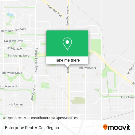 Enterprise Rent-A-Car map