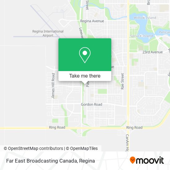 Far East Broadcasting Canada map
