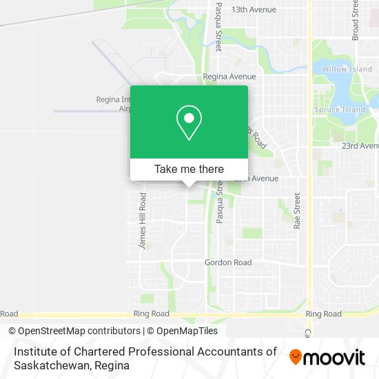 Institute of Chartered Professional Accountants of Saskatchewan map