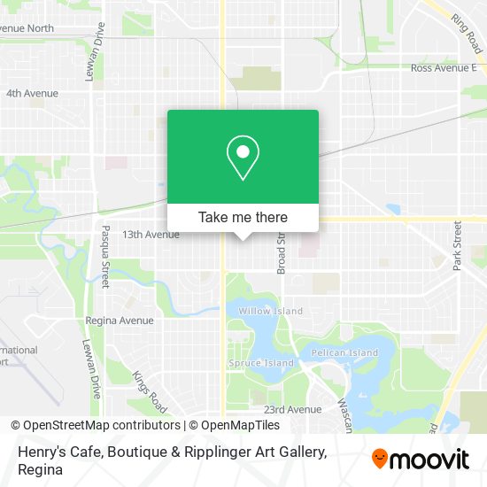Henry's Cafe, Boutique & Ripplinger Art Gallery map