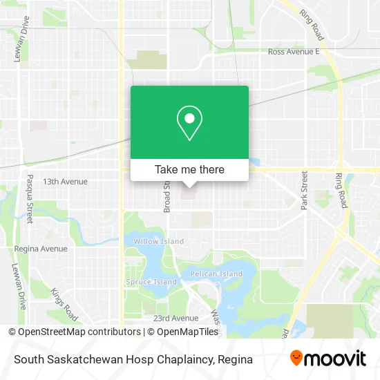 South Saskatchewan Hosp Chaplaincy map