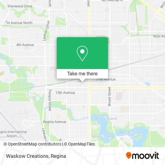 Waskow Creations map
