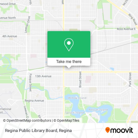 Regina Public Library Board map