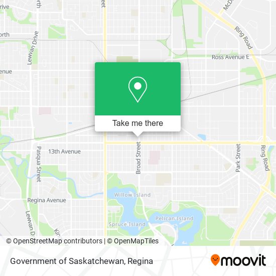 Government of Saskatchewan map