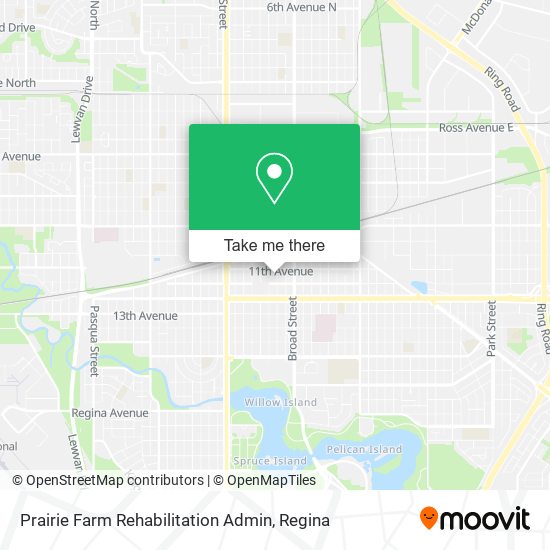 Prairie Farm Rehabilitation Admin map