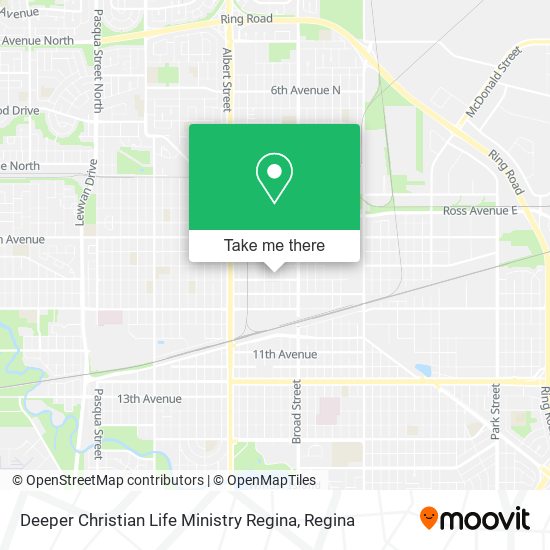 Deeper Christian Life Ministry Regina map