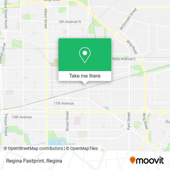 Regina Fastprint map