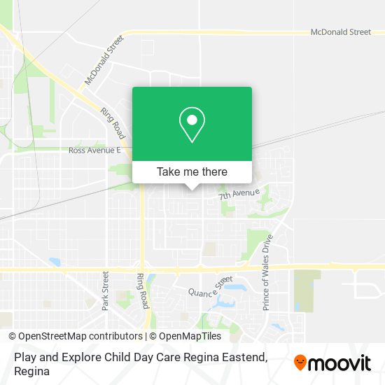 Play and Explore Child Day Care Regina Eastend map