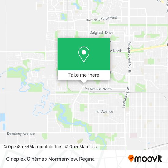 Cineplex Cinémas Normanview map