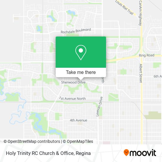 Holy Trinity RC Church & Office map