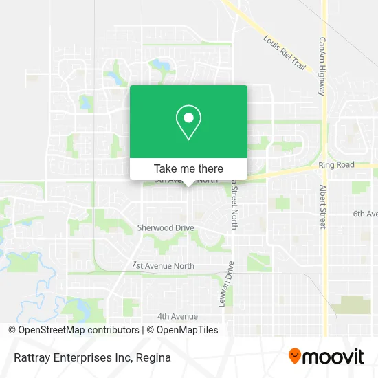 Rattray Enterprises Inc map