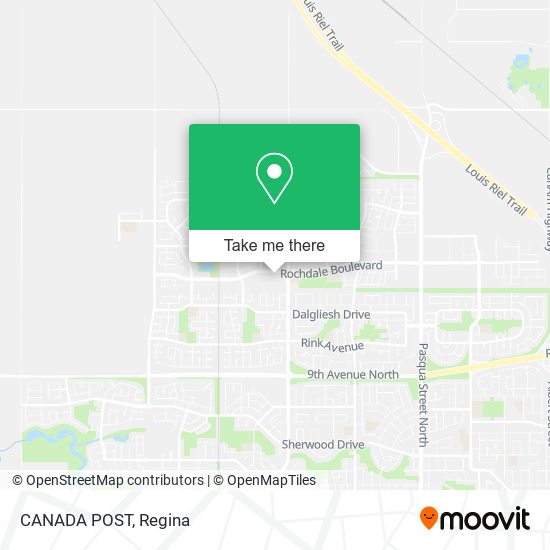 CANADA POST map