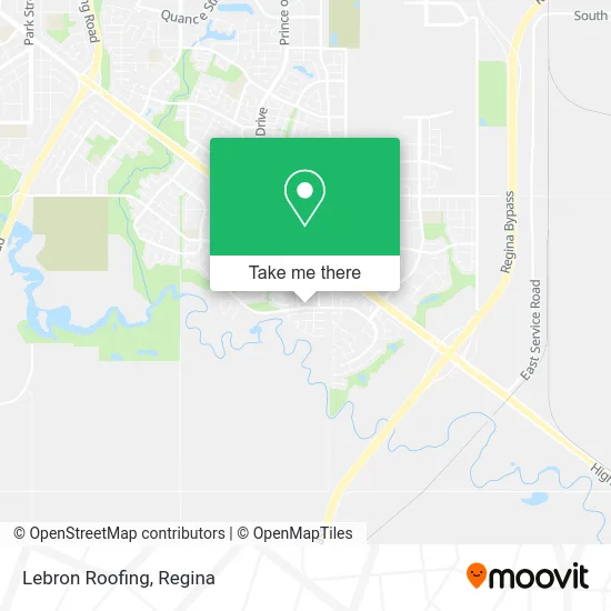Lebron Roofing map
