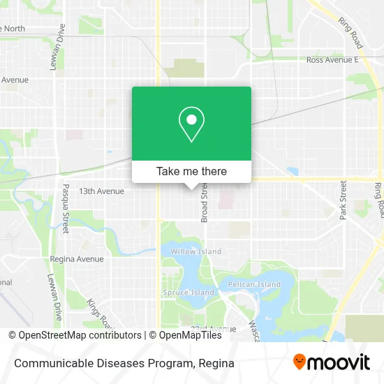 Communicable Diseases Program map