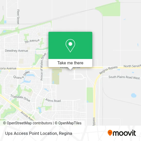 Ups Access Point Location map