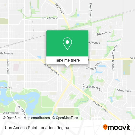Ups Access Point Location map