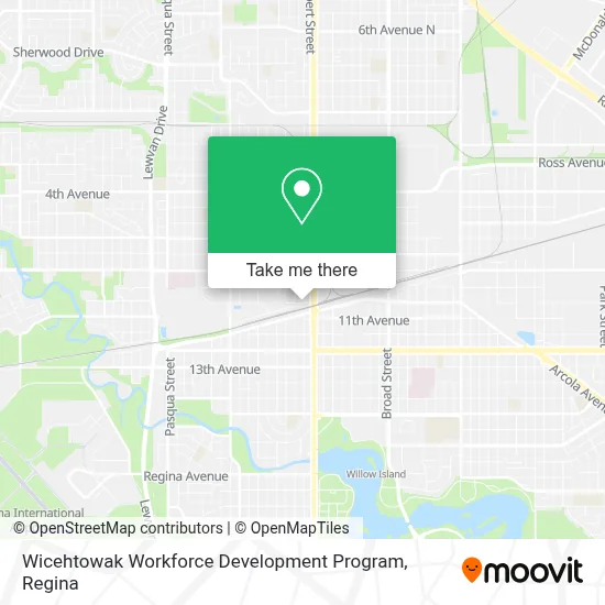 Wicehtowak Workforce Development Program map