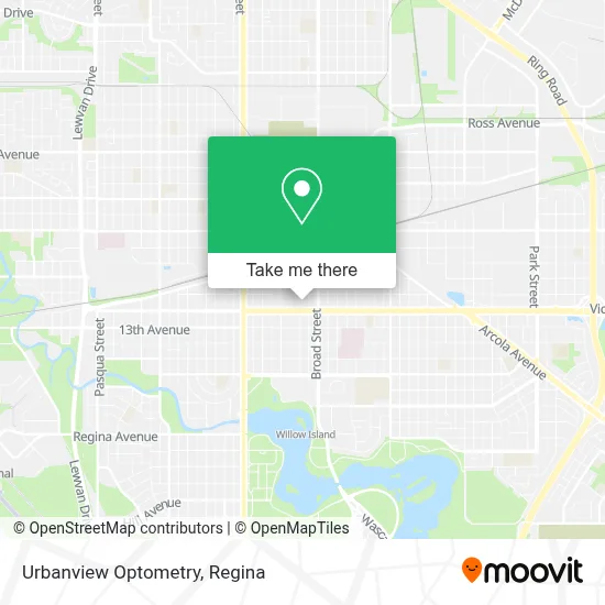 Urbanview Optometry map