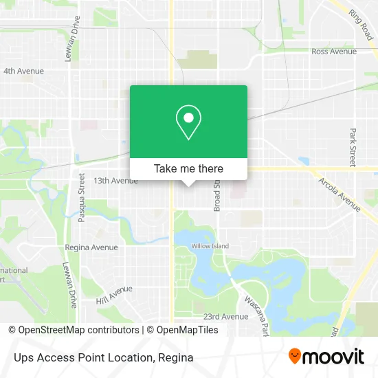Ups Access Point Location map